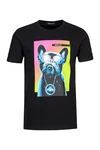 Replay T-Shirt BASIC JERSEY Schwarz/Creme/Gelb