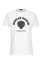Replay T-Shirt BASIC JERSEY 30/1 Silber/Gelb/Grau/Blau/Braun/Dunkelblau