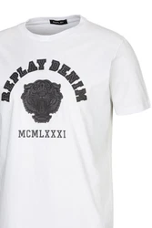 Replay T-Shirt BASIC JERSEY 30/1 Silber/Gelb/Grau/Blau/Braun/Dunkelblau
