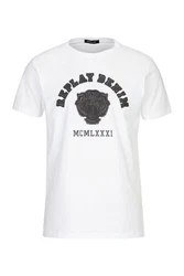 Replay T-Shirt BASIC JERSEY 30/1 Silber/Gelb/Grau/Blau/Braun/Dunkelblau