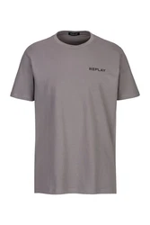 Replay T-Shirt Piece Dyed Heavy Cotton Jersey Braun/Grau/Dunkelgrau/Beige
