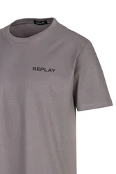 Replay T-Shirt Piece Dyed Heavy Cotton Jersey Braun/Grau/Dunkelgrau/Beige