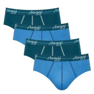 sloggi Slip Herren Start Midi C4P Box (4er Pack) Grün/Dunkelgrün/Blau/Dunkelblau/Türkis