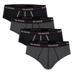 sloggi Slip Herren Start Midi C4P Box (4er Pack) Schwarz/Rosa