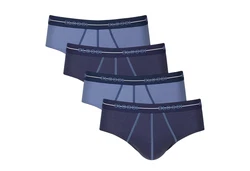 sloggi Slip Herren Start Midi C4P Box (4er Pack) Dunkelblau/Blau