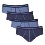 sloggi Slip Herren Start Midi C4P Box (4er Pack) Dunkelblau/Blau