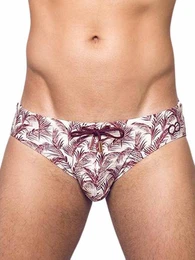 Badehose Print Swim Briefs V10 Pastel Hawaii M