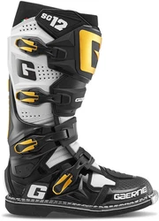 Gaerne SG-12 Motocross Stiefel Gelb/Grau/Dunkelgrau/Weiß