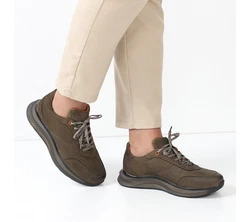 Celal Gültekin Schnürschuh Dynamisches Design 395-2800 Dunkelgrün/Khaki/Braun/Beige