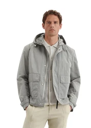 Marc O'Polo Outdoorjacke Grau/Khaki/Hellgrau/Beige