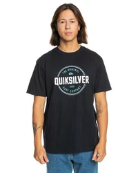 Quiksilver T-Shirt Circle Up Silber/Blau/Schwarz/Grau/Dunkelblau