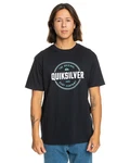 Quiksilver T-Shirt Circle Up Silber/Blau/Schwarz/Grau/Dunkelblau