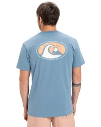 Quiksilver T-Shirt Ev Flower Chaos Blau/Hellblau