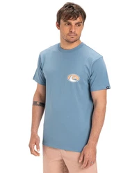 Quiksilver T-Shirt Ev Flower Chaos Blau/Hellblau