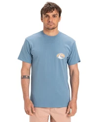 Quiksilver T-Shirt Ev Flower Chaos Blau/Hellblau