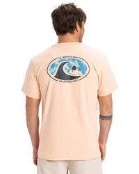 Quiksilver T-Shirt Ev Flower Chaos Rosa/Orange/Beige