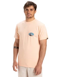 Quiksilver T-Shirt Ev Flower Chaos Rosa/Orange/Beige