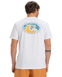 Quiksilver T-Shirt Ev Flower Chaos Weiß/Orange/Creme