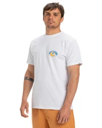 Quiksilver T-Shirt Ev Flower Chaos Weiß/Orange/Creme