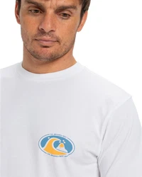 Quiksilver T-Shirt Ev Flower Chaos Weiß/Orange/Creme