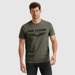 PME LEGEND Rundhalsshirt mit Logoprint Dunkelgrün/Khaki PME LEGEND Rundhalsshirt mit Logoprint Dunkelgrün/Khaki