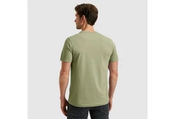 PME LEGEND Rundhalsshirt mit Logoprint Dunkelgrün/Khaki
