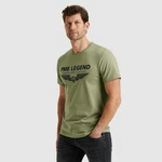 PME LEGEND Rundhalsshirt mit Logoprint Dunkelgrün/Khaki PME LEGEND Rundhalsshirt mit Logoprint Dunkelgrün/Khaki