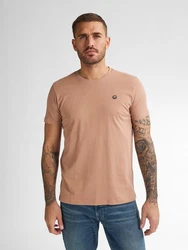 Petrol Industries Rundhalsshirt mit Logo Khaki/Beige/Braun