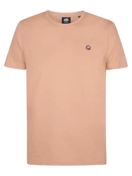 Petrol Industries Rundhalsshirt mit Logo Khaki/Beige/Braun