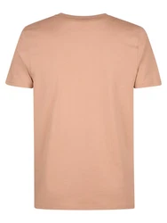 Petrol Industries Rundhalsshirt mit Logo Khaki/Beige/Braun