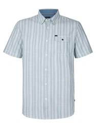 Petrol Industries Langarmhemd Turtlevista Hellblau/Blau/Grau