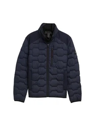 TOM TAILOR Outdoorjacke Hybrid Lightweight Steppjacke Dunkelblau/Blau/Hellblau