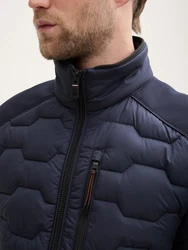 TOM TAILOR Outdoorjacke Hybrid Lightweight Steppjacke Dunkelblau/Blau/Hellblau