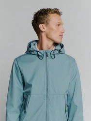 NO EXCESS Anorak Funktionsjacke Blau/Hellblau/Grün