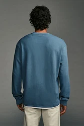 Next 2-in-1 Pullover im Lagenlook Blau/Grau/Hellblau