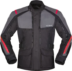 Modeka Motorradjacke Varus Rot/Grau/Schwarz/Braun