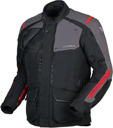 Modeka Motorradjacke Varus Rot/Grau/Schwarz/Braun