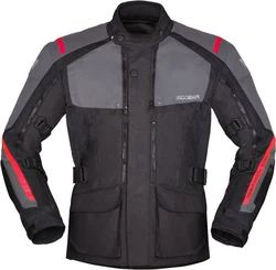 Modeka Motorradjacke Varus Rot/Grau/Schwarz/Braun