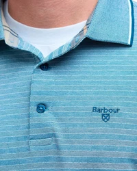 Barbour Poloshirt Polo Taverham Blau/Hellblau