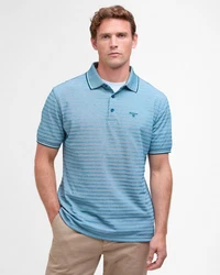 Barbour Poloshirt Polo Taverham Blau/Hellblau