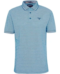 Barbour Poloshirt Polo Taverham Blau/Hellblau