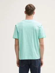 TOM TAILOR T-Shirt mit Brusttasche Grün/Hellgrün/Türkis