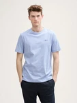 TOM TAILOR T-Shirt mit Logo-Print Hellblau/Blau/Grau