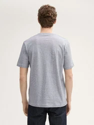 TOM TAILOR T-Shirt mit Logo-Print Grau