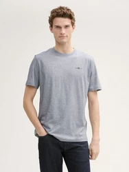 TOM TAILOR T-Shirt mit Logo-Print Grau