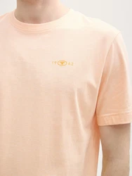 TOM TAILOR T-Shirt mit Logo-Print Orange