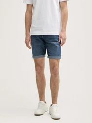 TOM TAILOR Jeansshorts TTJOSH Regular Slim Hellblau/Blau/Braun