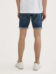 TOM TAILOR Jeansshorts TTJOSH Regular Slim Hellblau/Blau/Braun