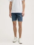 TOM TAILOR Jeansshorts TTJOSH Regular Slim Hellblau/Blau/Braun