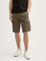 TOM TAILOR Bermudas Shorts Khaki/Dunkelgrün
